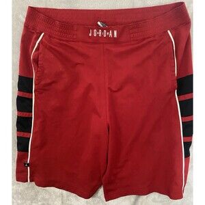 Air Jordan Shorts Men's Baggy Y2K Red Black Sz XL‎ Dri Fit Athletic Basketball
